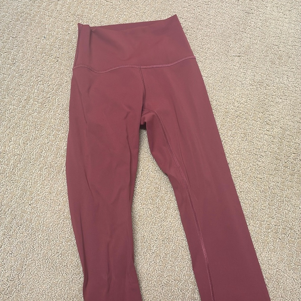 Lululemon red merlot leggings